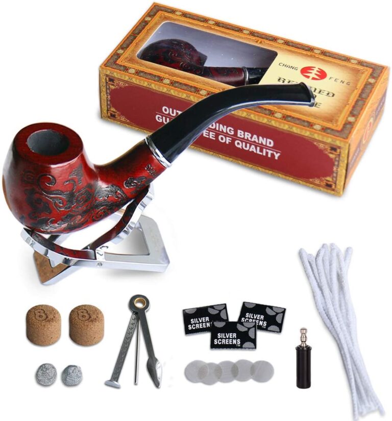 Pipe à Tabac En Bois Style Viking – Artisanale, Tuyau Détachable, Idéale Pour Débutants Et Amateurs De Fumeur Lent
