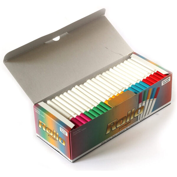 200 Tubes à cigarettes multicolores