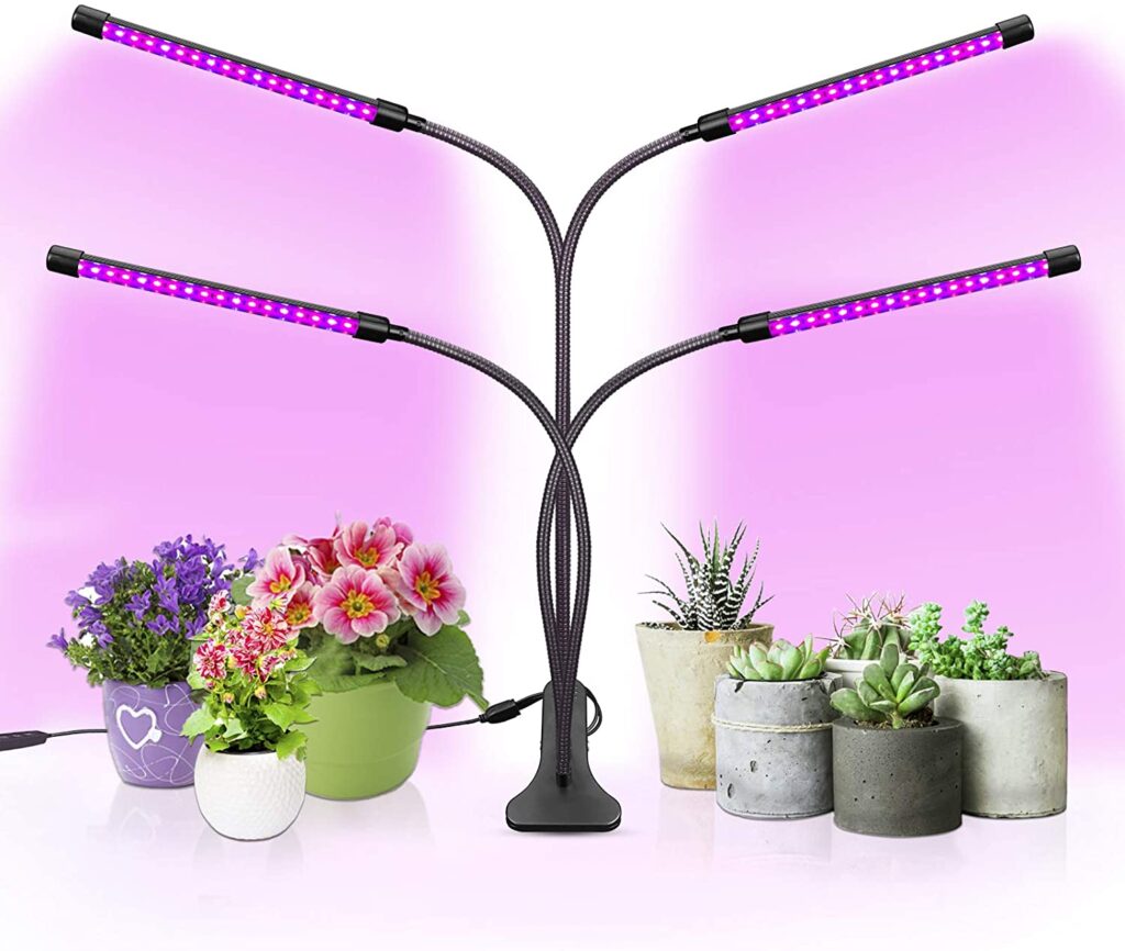 Lampe de croissance 80 W 4 têtes 80 LED 9 niveaux d'intensité Smoke Shop Québec